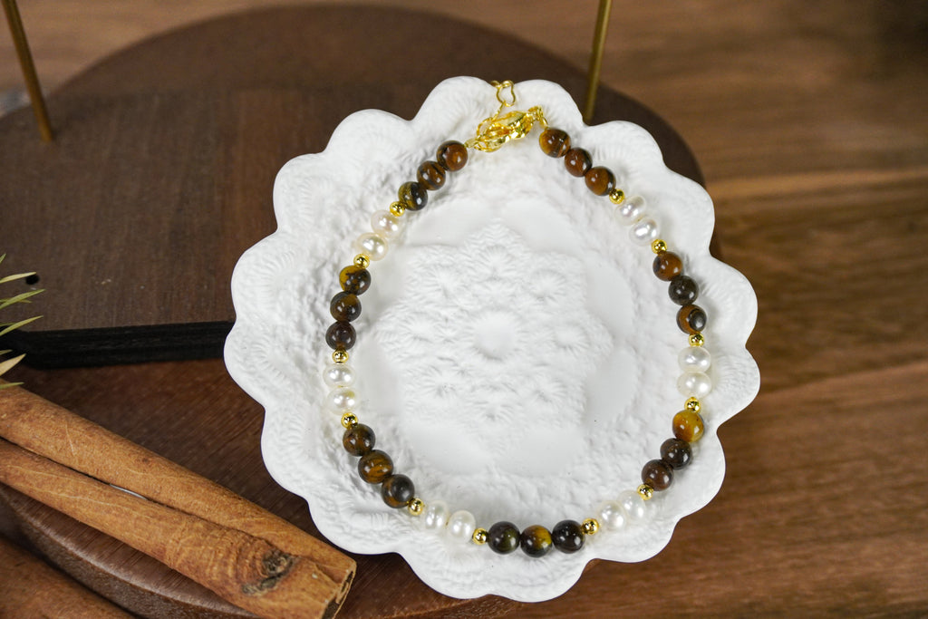 Warm Earth Tone Gradient Beaded Layering Pendant Necklace With Soft Round Drop Accents For Daily Casual & Office Styling